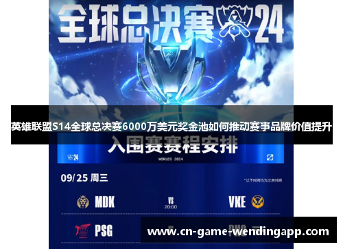 英雄联盟S14全球总决赛6000万美元奖金池如何推动赛事品牌价值提升