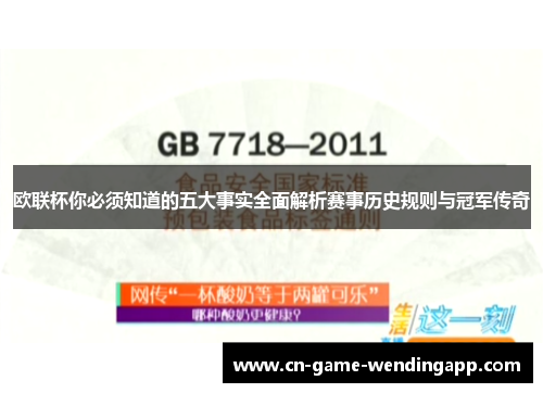 欧联杯你必须知道的五大事实全面解析赛事历史规则与冠军传奇